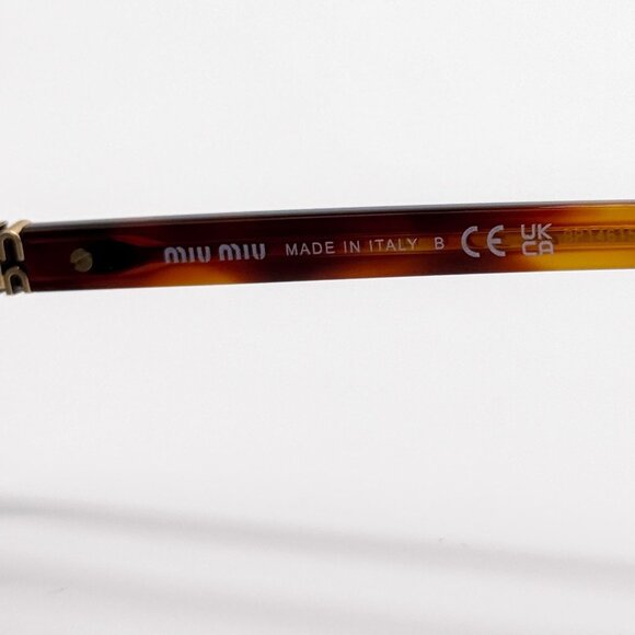 NEW MIU MIU SUNGLASSES MU04ZS 21C40O HAVANA WOMEN MU 04ZS SMU 04Z